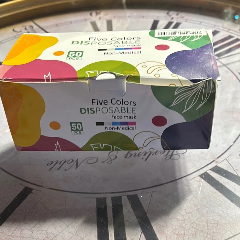 Five Colors Disposable Face Masks